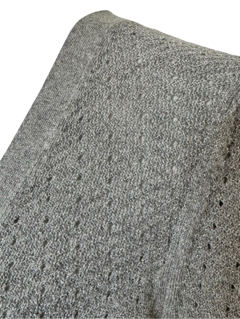 LANE BRYANT V-Neck Sparkly Silver Cardigan Sweater in Gray/Silver Size 18/20 - Picture 5 of 11
